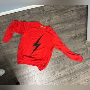 Aviator Nation Red Sweatshirt / Black Bolt SZ Small Excellent condition